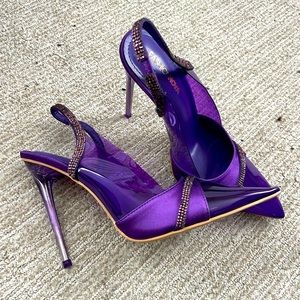 Purple Sparkle Heels